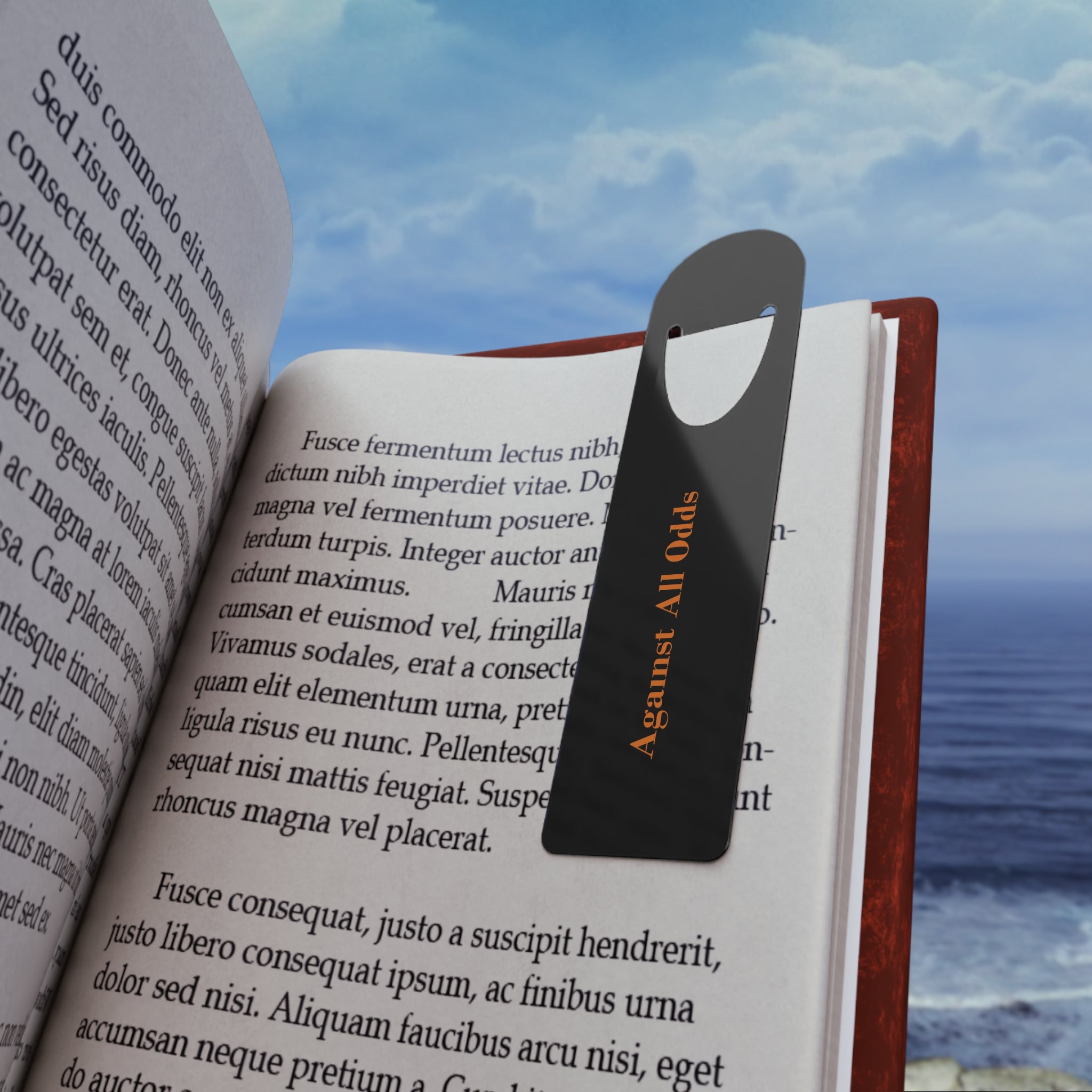Against All Odds Metal Bookmarker